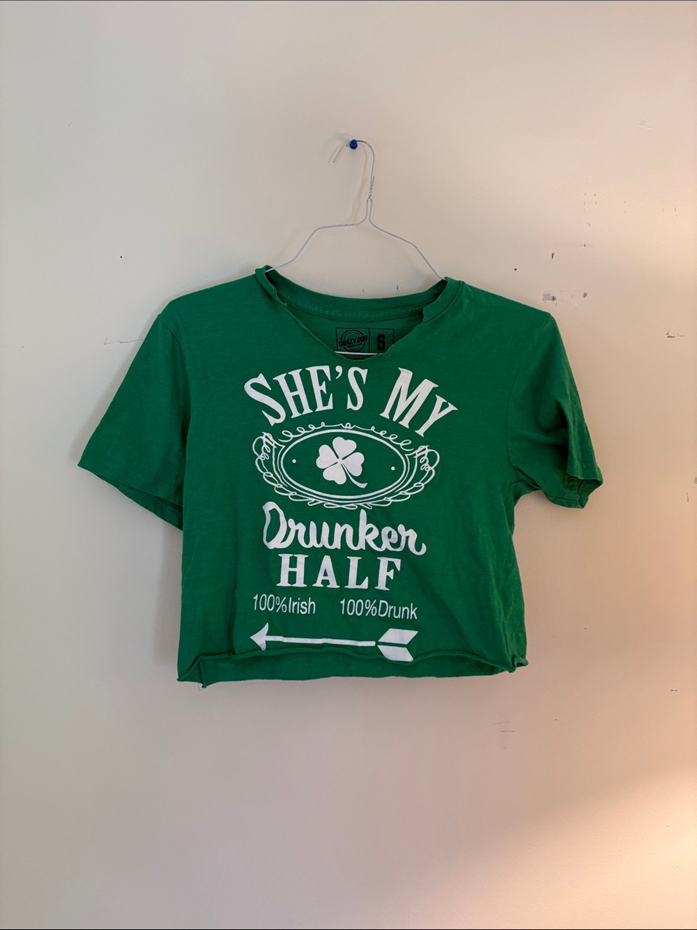Green 'She's My Drunker Half' Graphic Tee